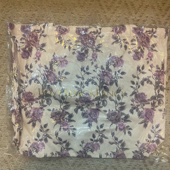 LoveShackFancy Handbags - Loveshackfancy medium floral canvas tote